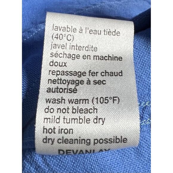 Lacoste Mens 46 (XXL) Long Sleeve Blue Button Up Crocodile Logo Classic - Picture 5 of 9